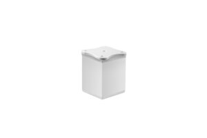 GTV Опора мебельная GTV DAK27, квадратная, H=60 мм, профиль 40×40 мм, алюминий, цвет белый.